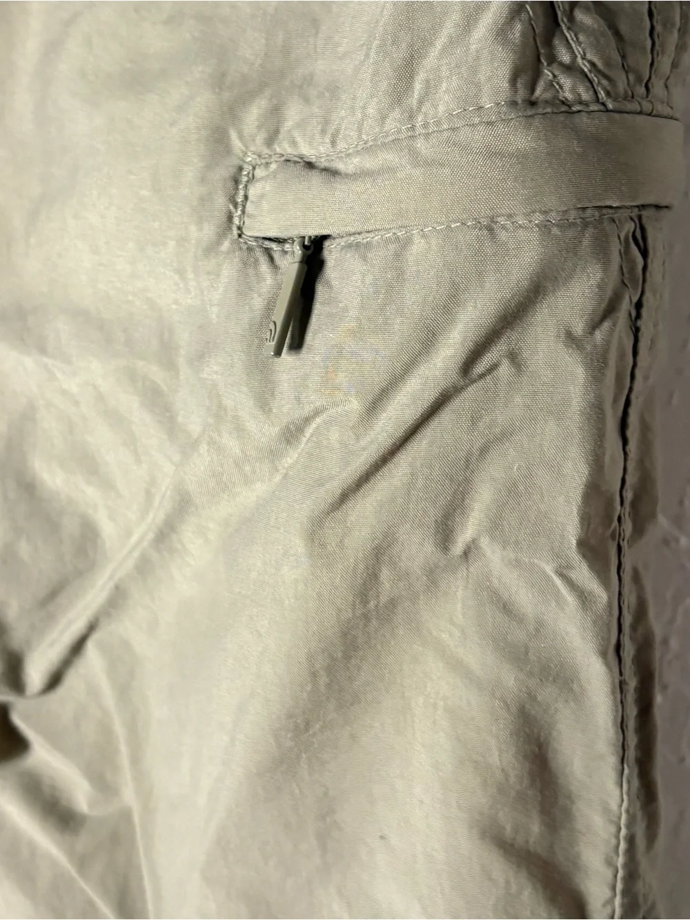 The North Face Mens Wide Leg Cargo Trousers Small W28 L28 Tan Nylon Hike Outdoor